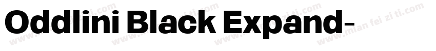 Oddlini Black Expand字体转换